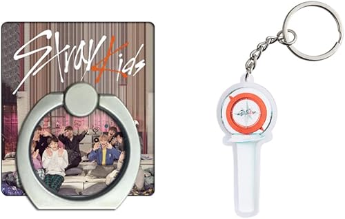 Miniatura 5 de WGEEEY Kpop Stray Kids - Juego de regalos para niños tarjeta fotográfica para niños calcomanías pulsera protector facial anillos collar colgante pin