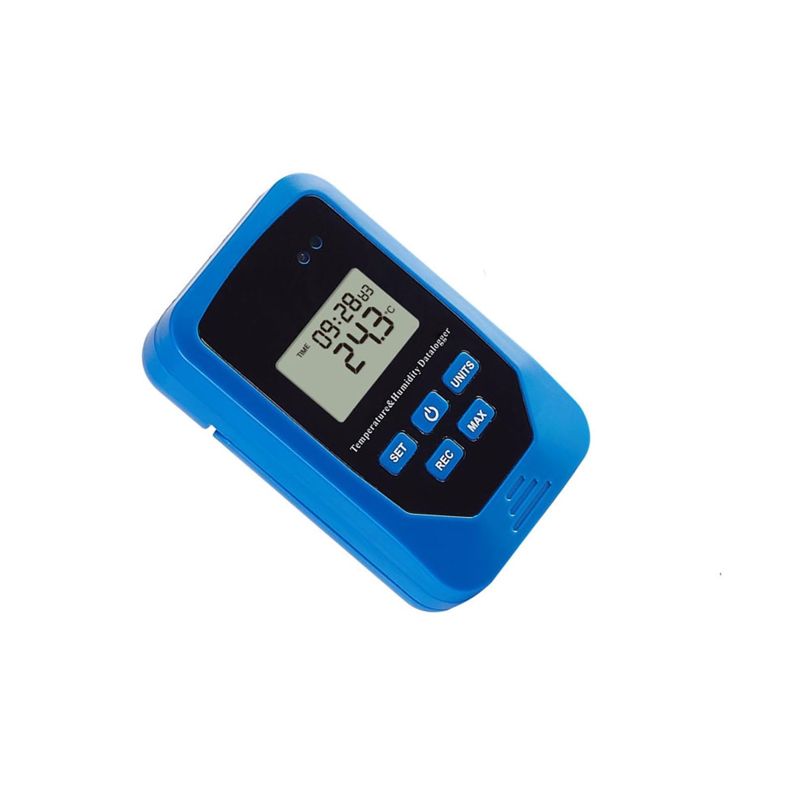 Cyfrowy, plastikowy rejestrator danych temperatury USB, wysoka dokładność, stopień ochrony IP65, wyświetlacz LCD, termometr rejestrujący C/F