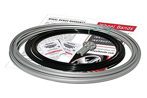 RimPro-Tec Reduce Curb Damage Rim Protector, Rim Savers Designed to Fit Wheels From 13â€ To 22â€, Black Rim Protector with Silver Outer with 4X Inner And 4X Base, Rim Protector for Car Wheels Set Of 2