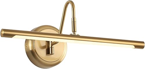 Luces modernas para fotos de 16.54 pulgadas, lámpara de latón para mostrar los cuadros en la pared, lámpara LED metálica para pared, 9 W (45 W