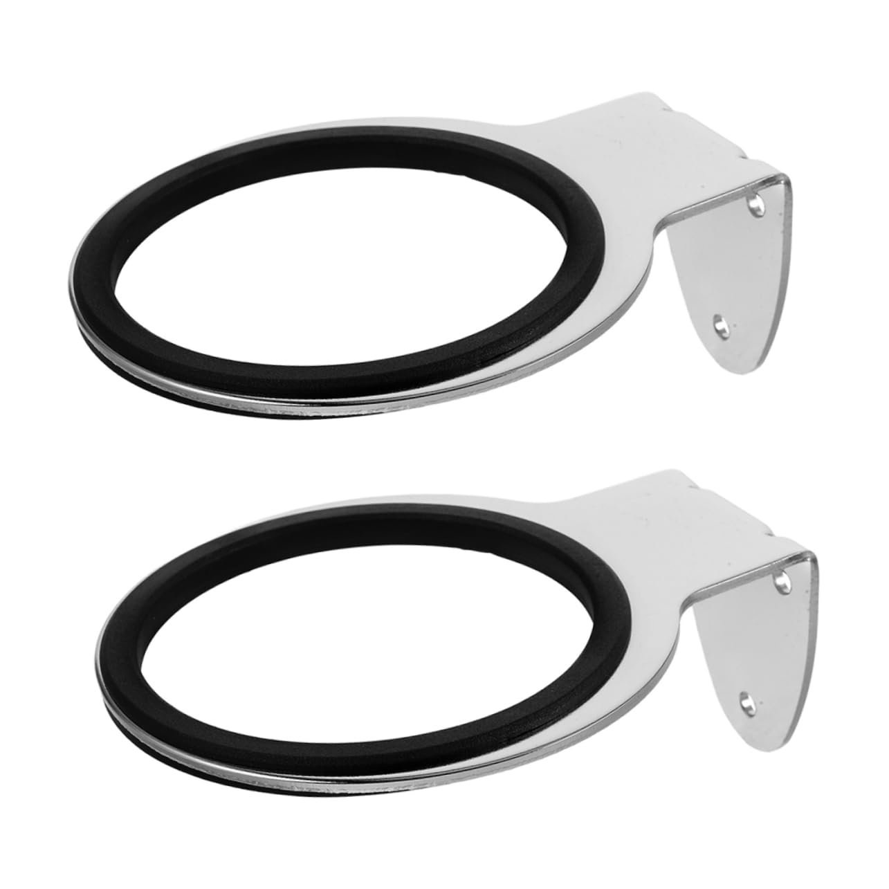 FOMIYES 2pcs Stainless Steel Hair Dryer Holder Stand Wall Mounted Blow Dryer Holder For Bathroom And Salon Space Saving Hair Dryer Wall Mount