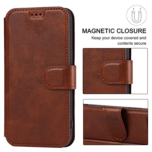 Étui en cuir iPhone 12 Pro Max marron pour simplifier vos trajets et sorties de jour - 3