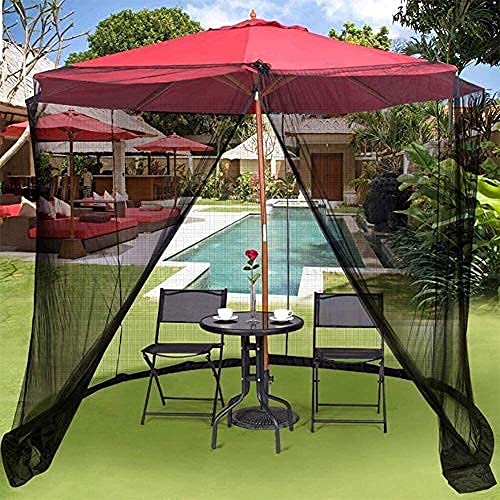 Malla para sombrilla de jardín premium de 275cm x 220cm con tejido reforzado