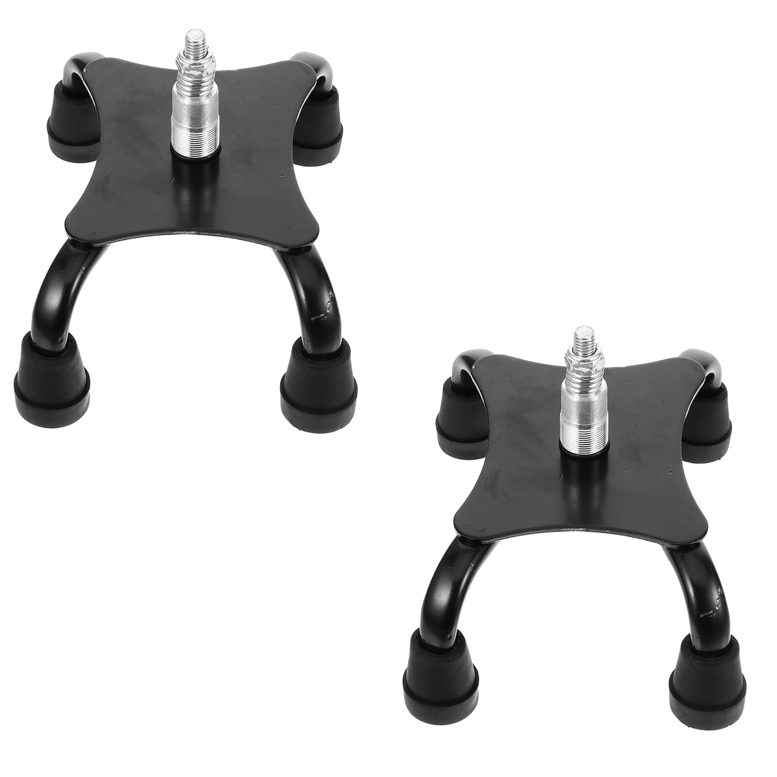 PLAFOPE 2 Piezas Cubre pies de muleta antideslizante andadores para ancianos Almohadilla para bastón protectores de pies de caña reemplazos de punta de muleta consejos para bastones Black