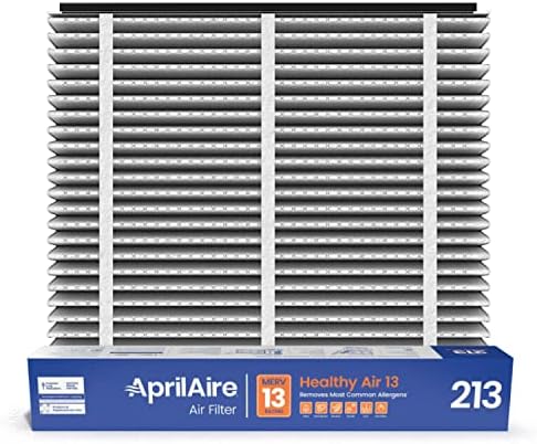 AprilAire 213 Replacement Filter for AprilAire Whole House Air Purifiers - MERV 13, Healthy Home Allergy, 20x25x4 Air Filter (Pack of 4)
