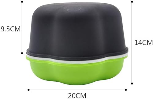 Miniatura 2 de Bandeja para germinar semillas con tapa, forma libre de suciedad y capacidad portátil, sin BPA, verde (2 unidades)