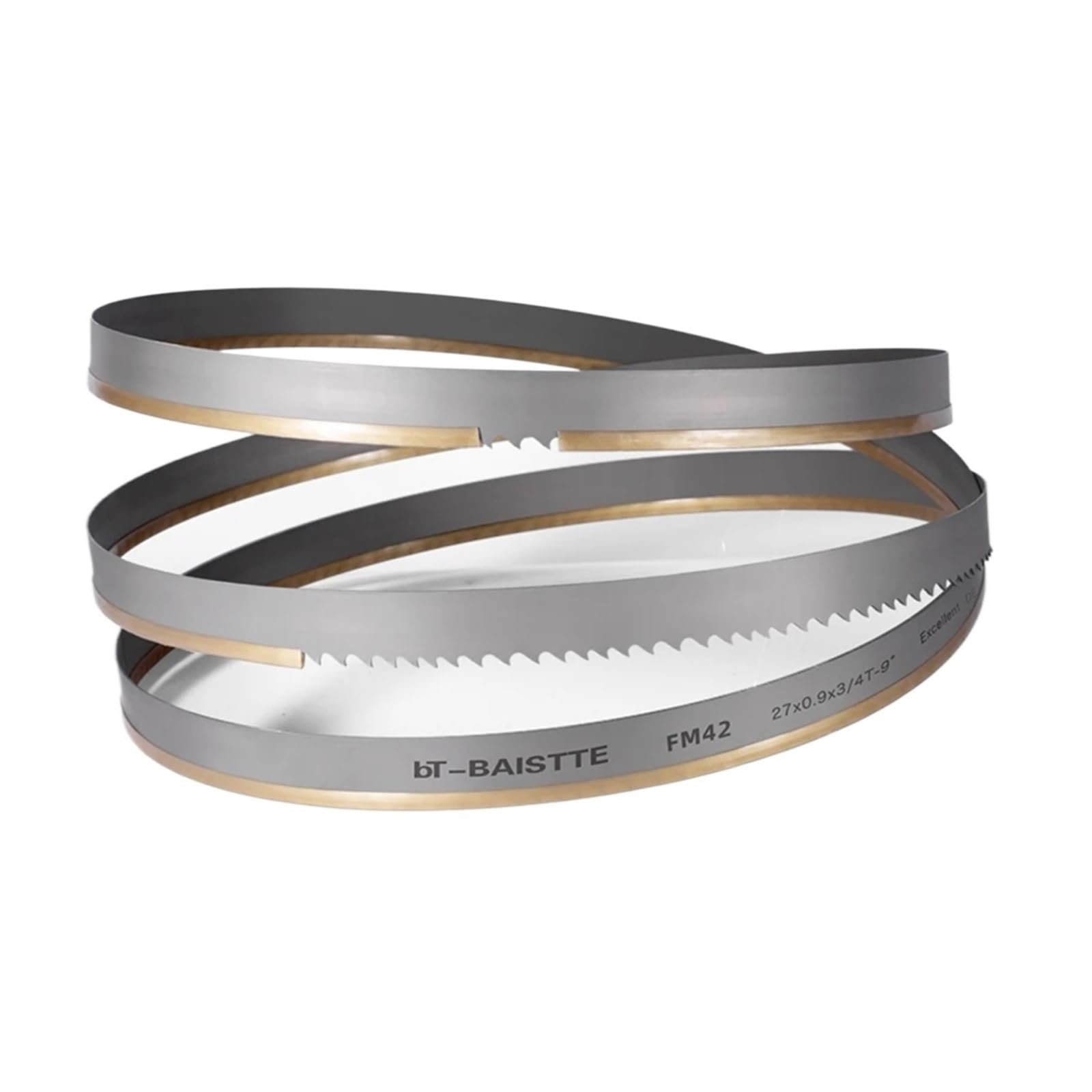 1pcs 1735-3120mm M42 Bi-Metal Band Saw Blades 19x0.9mm Bandsaw Blade Cutting Metal Bimetal(19x0.9mm 3-4Tpi,Length 2720mm)