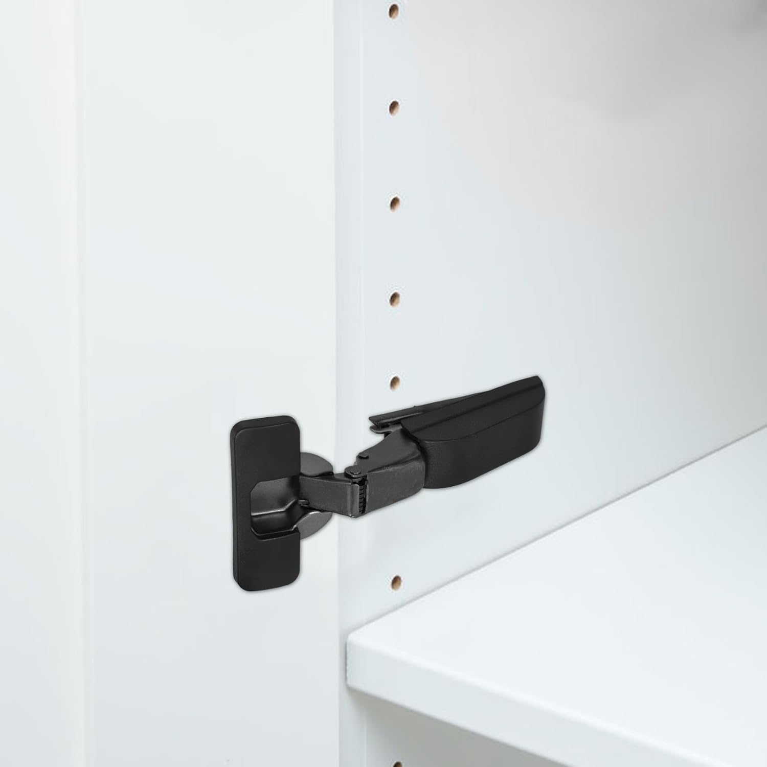 jojofuny Soft Close Cabinet Door Hinges Concealed Overlay Cabinet Hinges with Silent Damping Large Radius for Kitchen and Bathroom