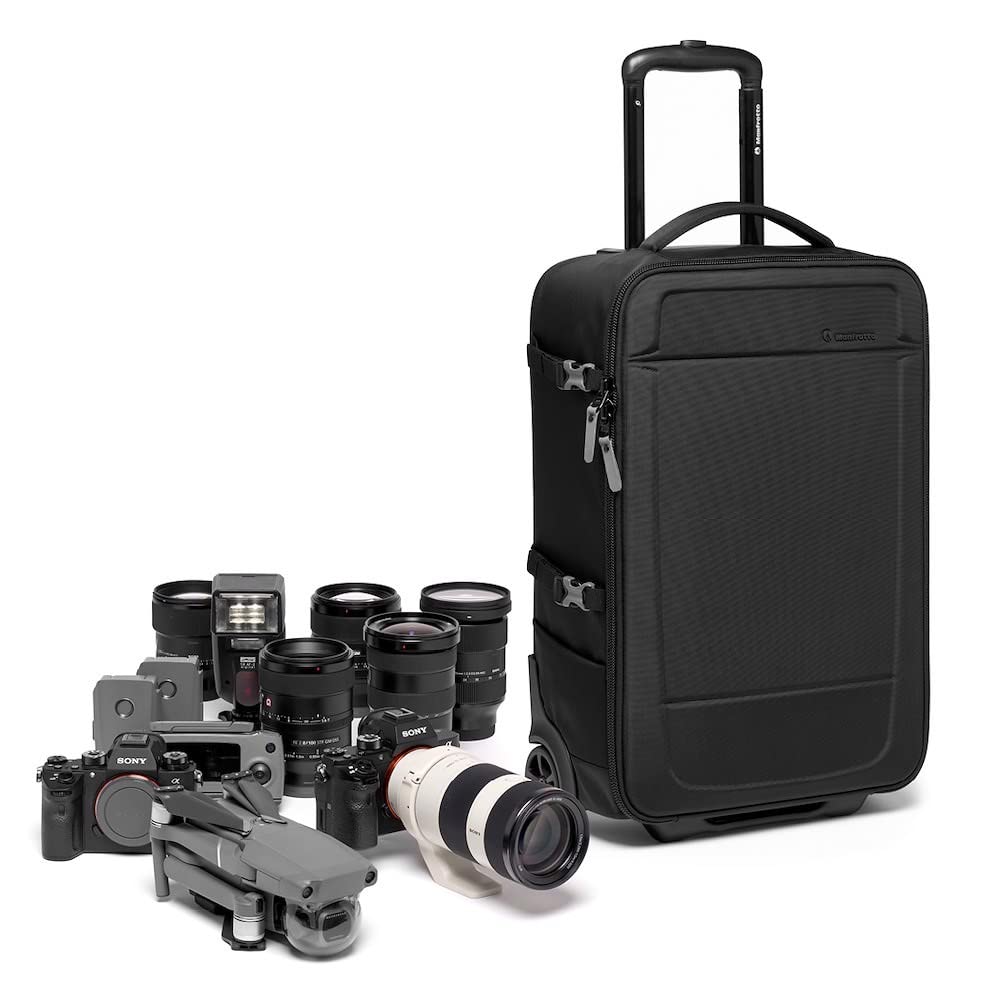 Manfrotto Advanced Trolley M III, für Spiegelreflexkamera mit Objektiven, Handgepäck, Reflextasche mit Stativbefestigung, Fotografie Zubehör