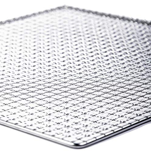 9 Stainless Steel Trays Compatible With Excalibur Dehydrator Replacement UPGRADE Food Shelf Mesh Screen by Bright Kitchen (9 Trays) - Thumbnail 4