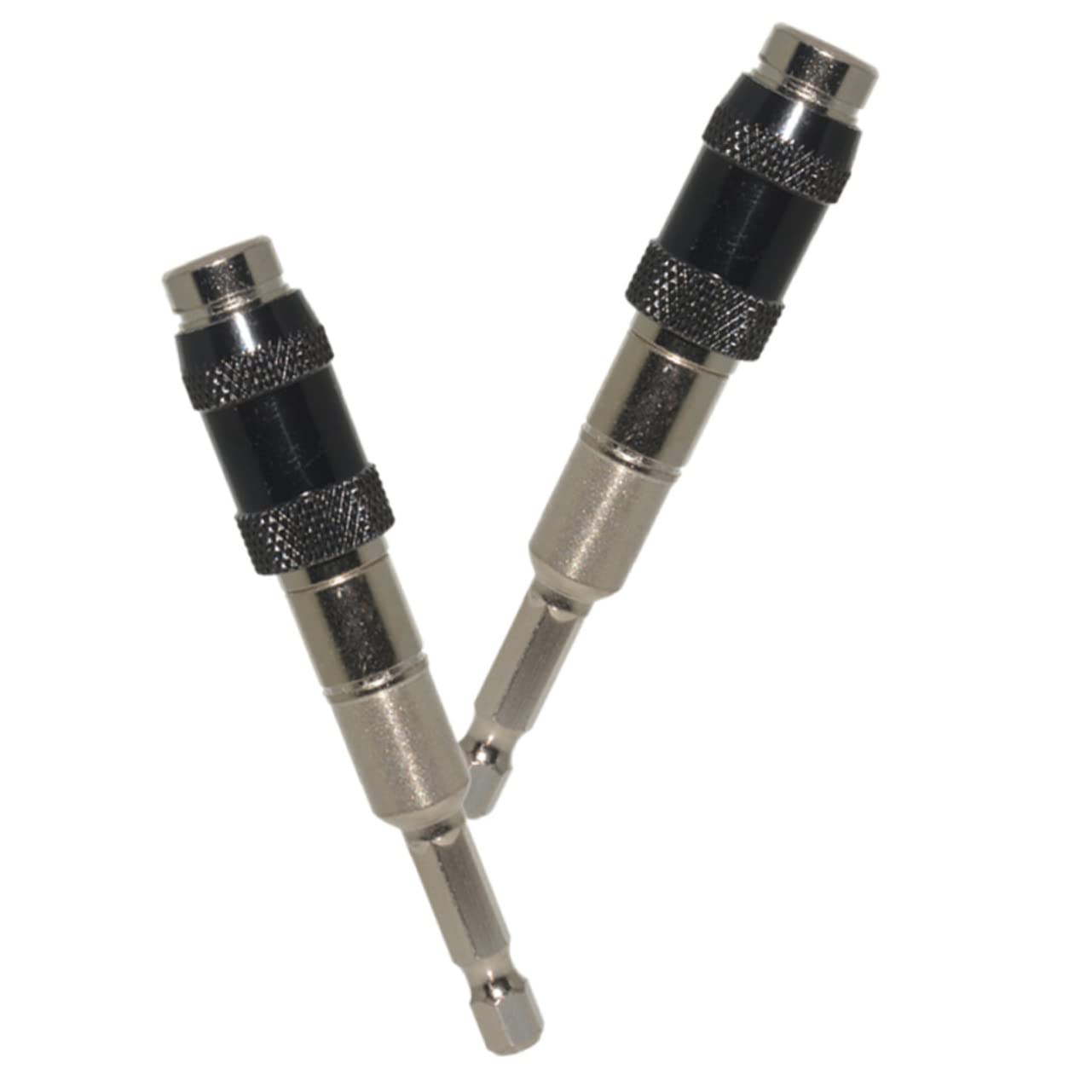 HOMSFOU 6piezas Extensión Flexible De Broca Magnética Cabezal Pivotante Soporte De Punta Para Taladro Para Espacios Reducidos y Ángulos Difíciles