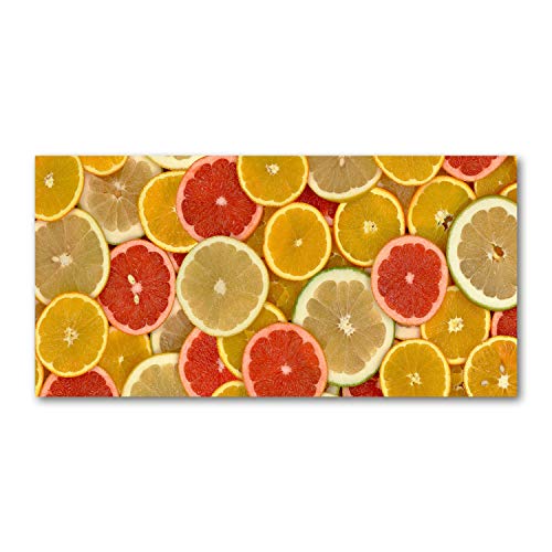 Tirages sur toile agrumes 100x50 cm tableau nourriture multicolore