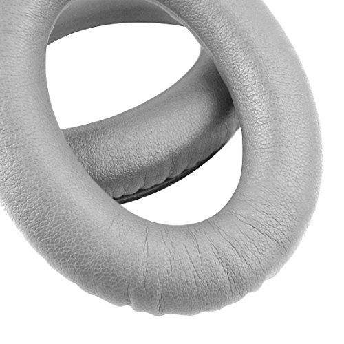 Juego de almohadillas de repuesto para orejas y diadema Geekria para audífonos Bose QuietComfort QC35, QC35 II Gaming, QC45, QC25, QC2, QC15 - Gris Plata miniatura 3