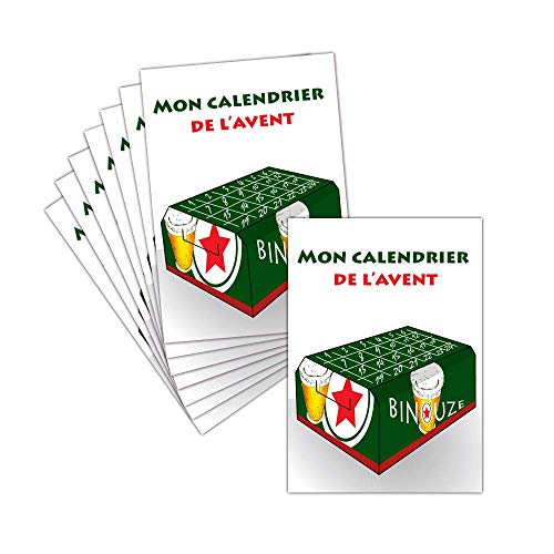 Carte Noel Humour - Joyeux Noël — 8 Cartes Postales ➽ 3 Formats Dispos — Carte Le Calendrier De L'avent Pack De Bière