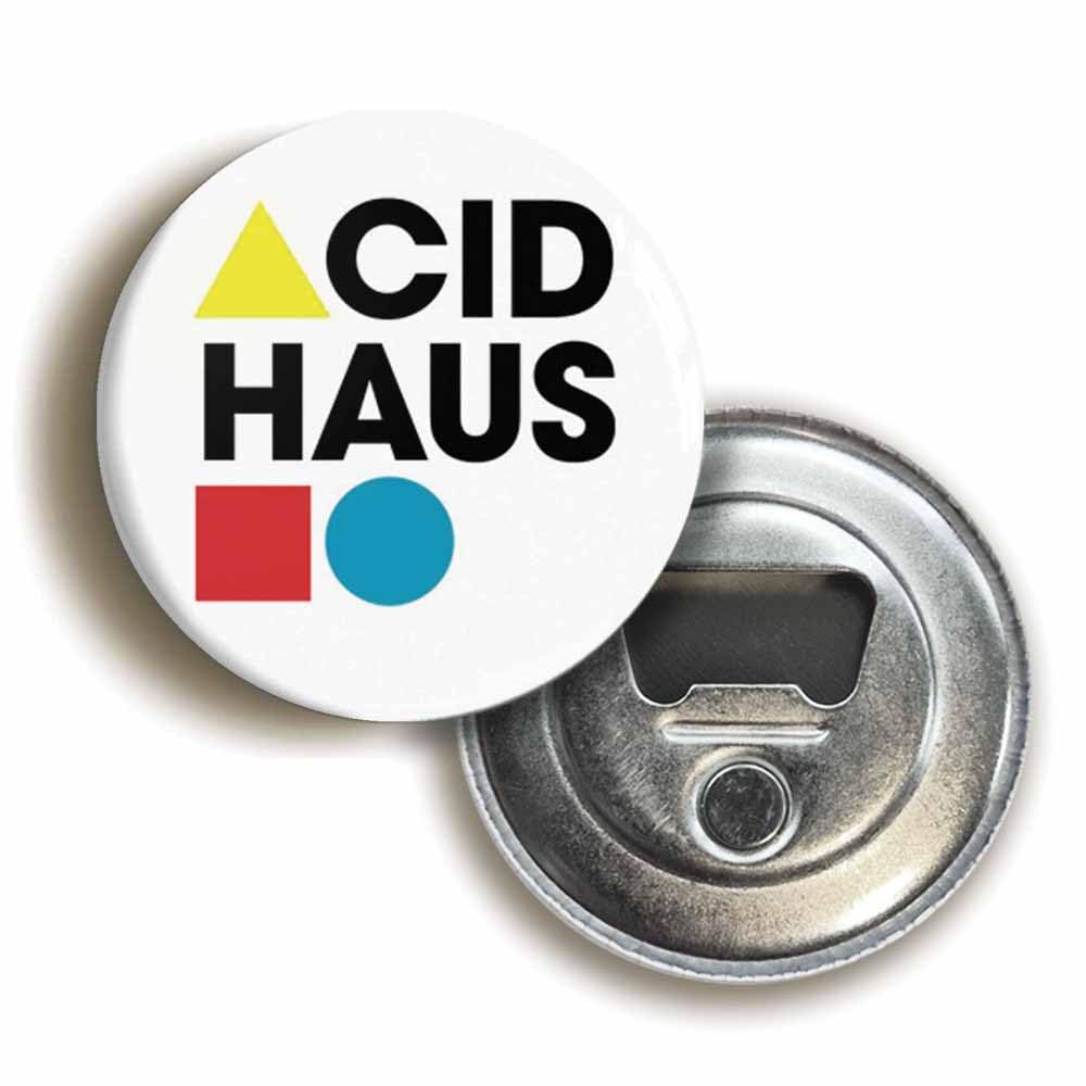 Acid Haus Bottle Opener Fridge Magnet (Circular 2.3inch / 59mm Diameter)
