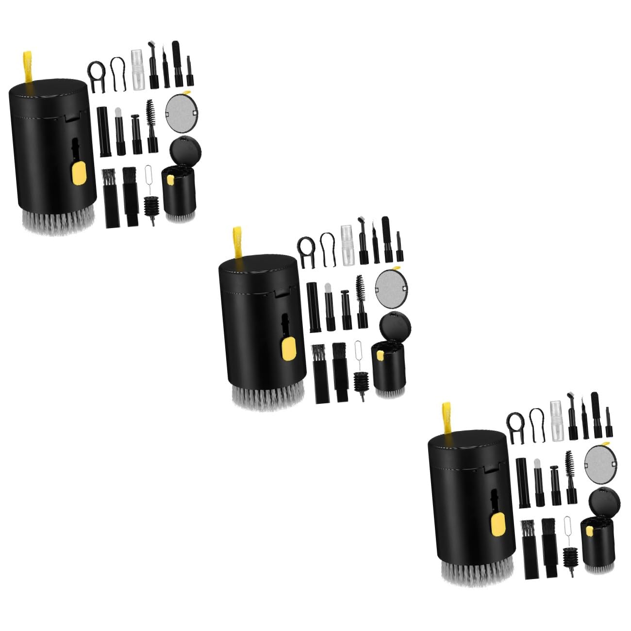 jojofuny 3 Juegos De Kit De Limpieza Cepillo De Limpieza De Auriculares Limpiador De Teclado Kit De Limpieza De Lentes Herramienta De Limpieza Electrónica Limpiador De Cámara Limpiador De