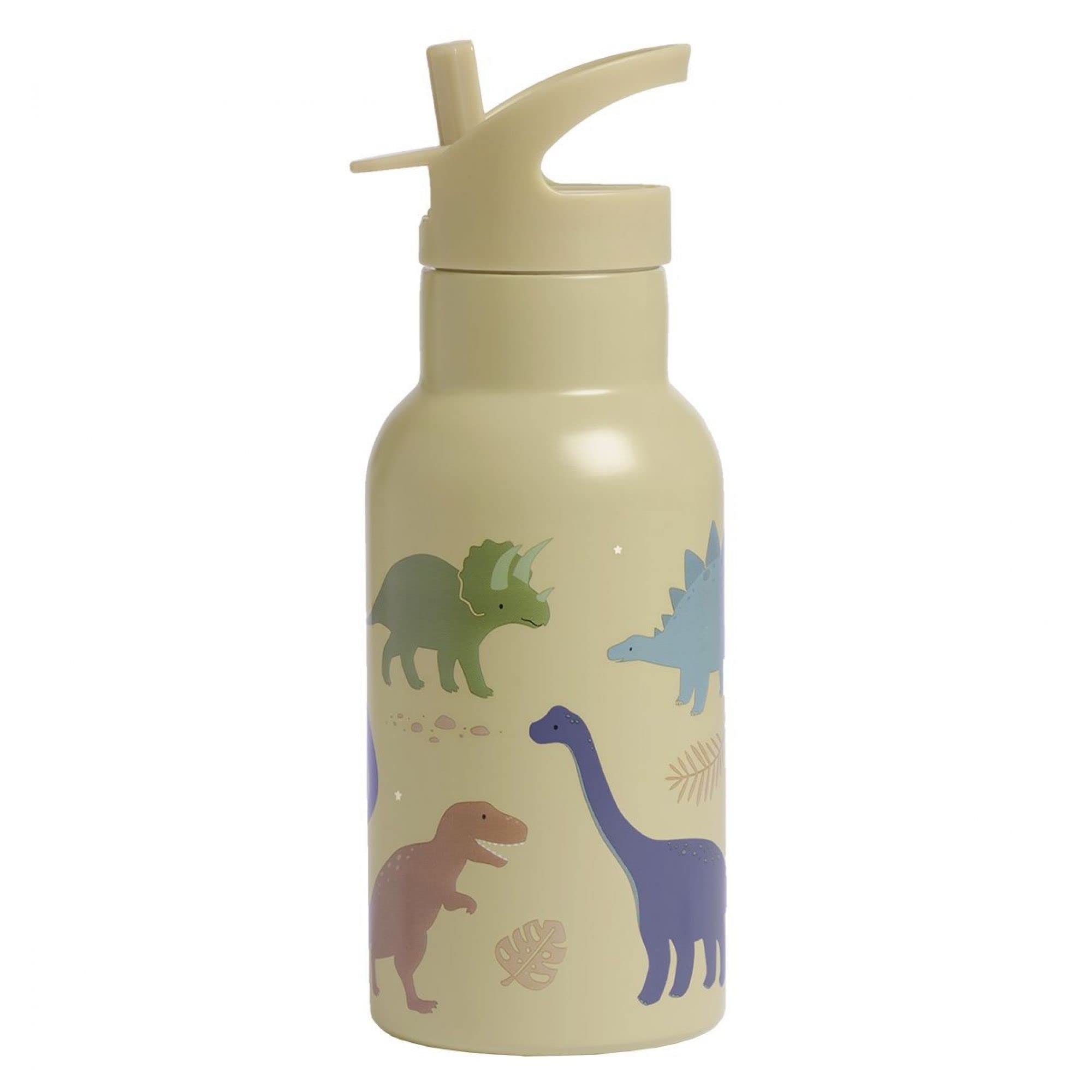 A Little Lovely Company - Borraccia termica per bambini, motivo: Dinosauri