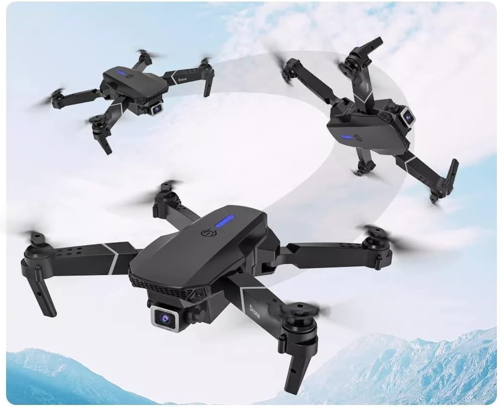Image of dRoNe wItH hD DuAl cAmErA BrUsHlEsS MoToR, oNe cLiCk tAkEoFf /lAnDiNg FlIp rOlLiNg gEsTuRe cOnTrOl wI-Fi cAmErA ReMoTe cOnTrOl sTuNnInG PhOtOs dRoNe-1080-4K (WZ-3)