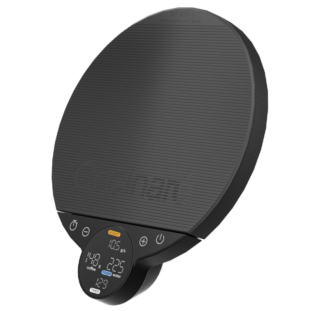 Cocinare Balance Lite - Báscula digital de café, báscula digital de cocina para café y productos pequeños (negro obsidiana)