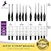 Detail Paint Brushes Variety Set of 11 - Artist Quality for Miniatures – Liners, Rounds, Flats for All Your Delicate Painting with Watercolors, Acrylics or Oils - Comfortable Ergonomic Handle (Black)
