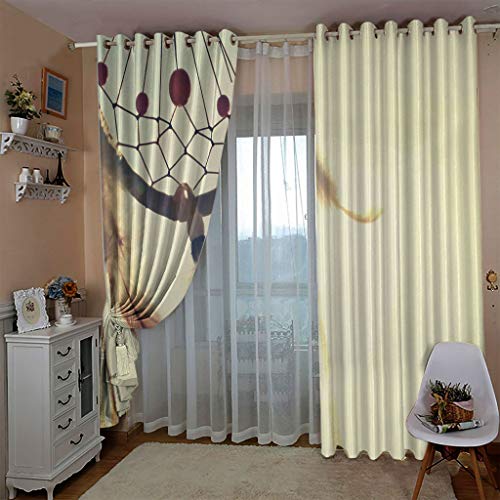 Rideau de décoration de fenêtre jaune pour une ambiance de chambre cosy et moderne