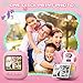 CAMCLID Kids Instant Print Camera, 12MP & 1080P Video, 32G Card & Print Paper, Selfie Camera for Toddlers, Perfect for Christmas & Birthday Gifts for Girls & Boys Age 3-12 (Pink)