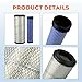 Hipa Inner & Outer Air Filter for Kawasaki 11013-7044 FX850V FX730V FX691V FX801V FX751V FX1000V FH680V 11013-7045 25 083 01-S AF25551 M131802