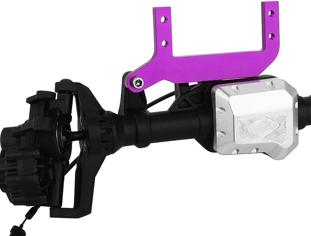 TRX4 CNC Servo Mount Brackets Stand,Axle SOA Mount 4-Link Suspension for TRX-4 1/10 RC Crawler Metal Upgrades (Purple)+51322032