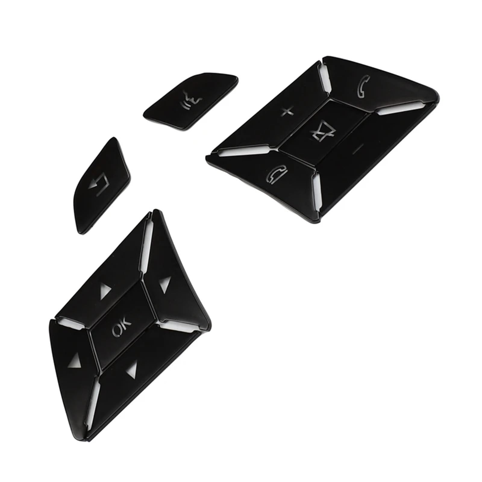 Button Repair Sticker Compatible with Benz for ML W166 ML250 ML350 ML400 ML500 ML550 ML63 for AMG 2012-2015 Car Steering Wheel Button Switch Trim Cover Sticker