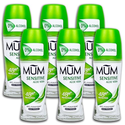 Desodorante MUM Roll-On Sensitive Aloe Vera Deodoroller 6 x 50 ml
