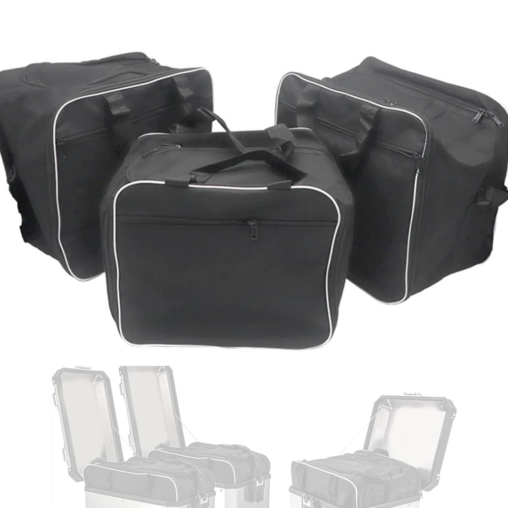 Generico Borsa interna per bagagli moto a 3 parti espandibile sella versatile con tracolla in nylon compatibile R1200GS