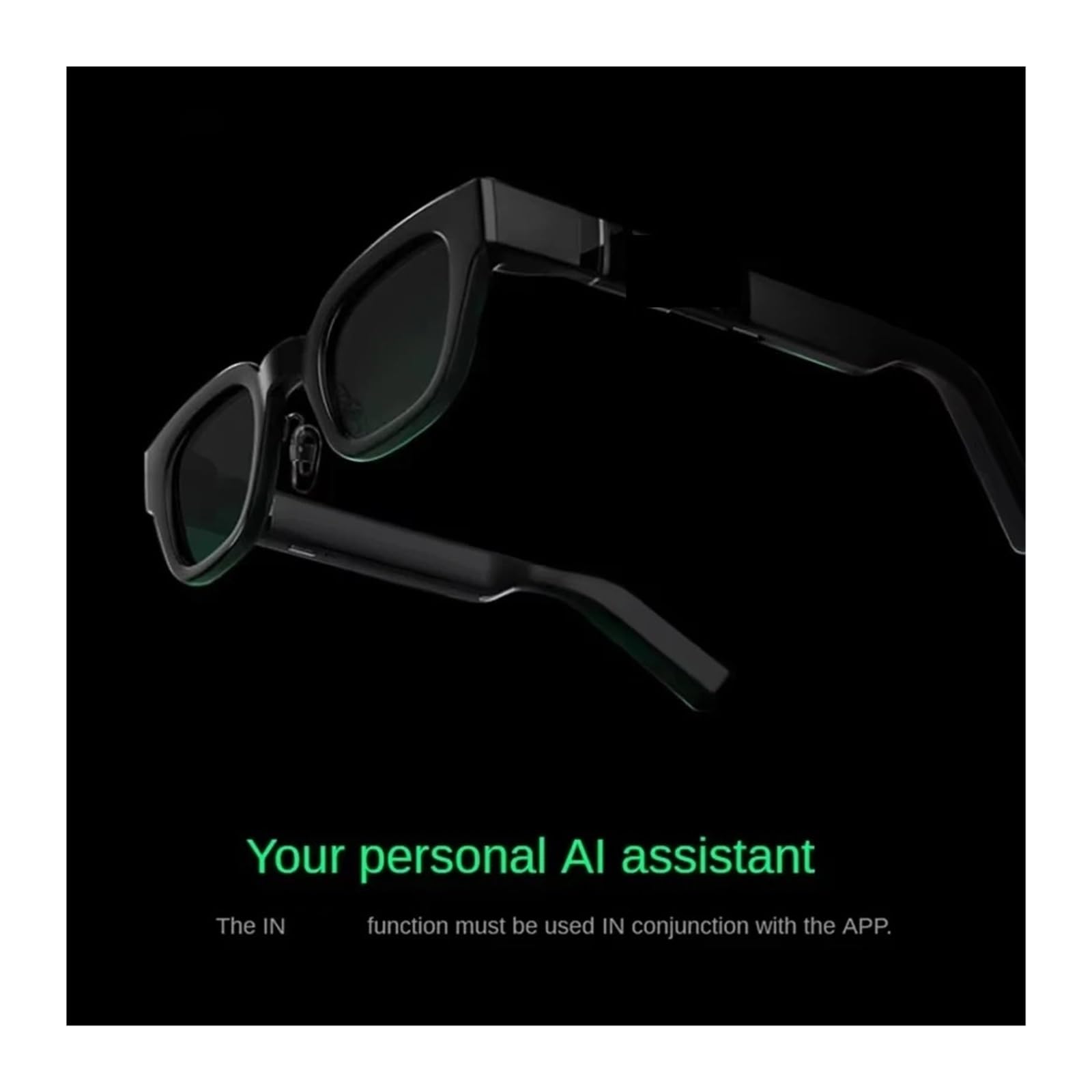 Compatible con Las Gafas Inteligentes de Realidad Aumentada INMO Go. Gafas con Asistente de IA inalámbrico for música, Llamadas, traducción, teleprompter, navegación y Audio Bluetooth.(Go)