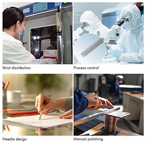 Microblading Needles – Biomaser 50Pcs 18 Pins U Shape Blade Disposable Microblade Needles Permanent Makeup Tattoo Needle For Manual Pen Eyebrow Tattoo Machine (18U) #TOP6