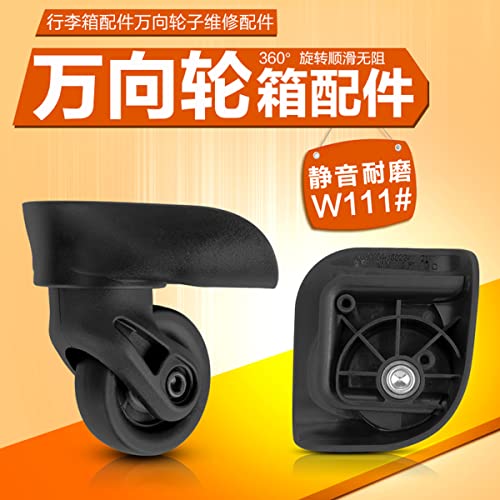 Luggage Wheels Replacement, 360 Swivel Plastic Wheel Replacement Luggage Travel Suitcase Wheels Suitcase Wheel Repair Replace Luggage Wheels, Black4
