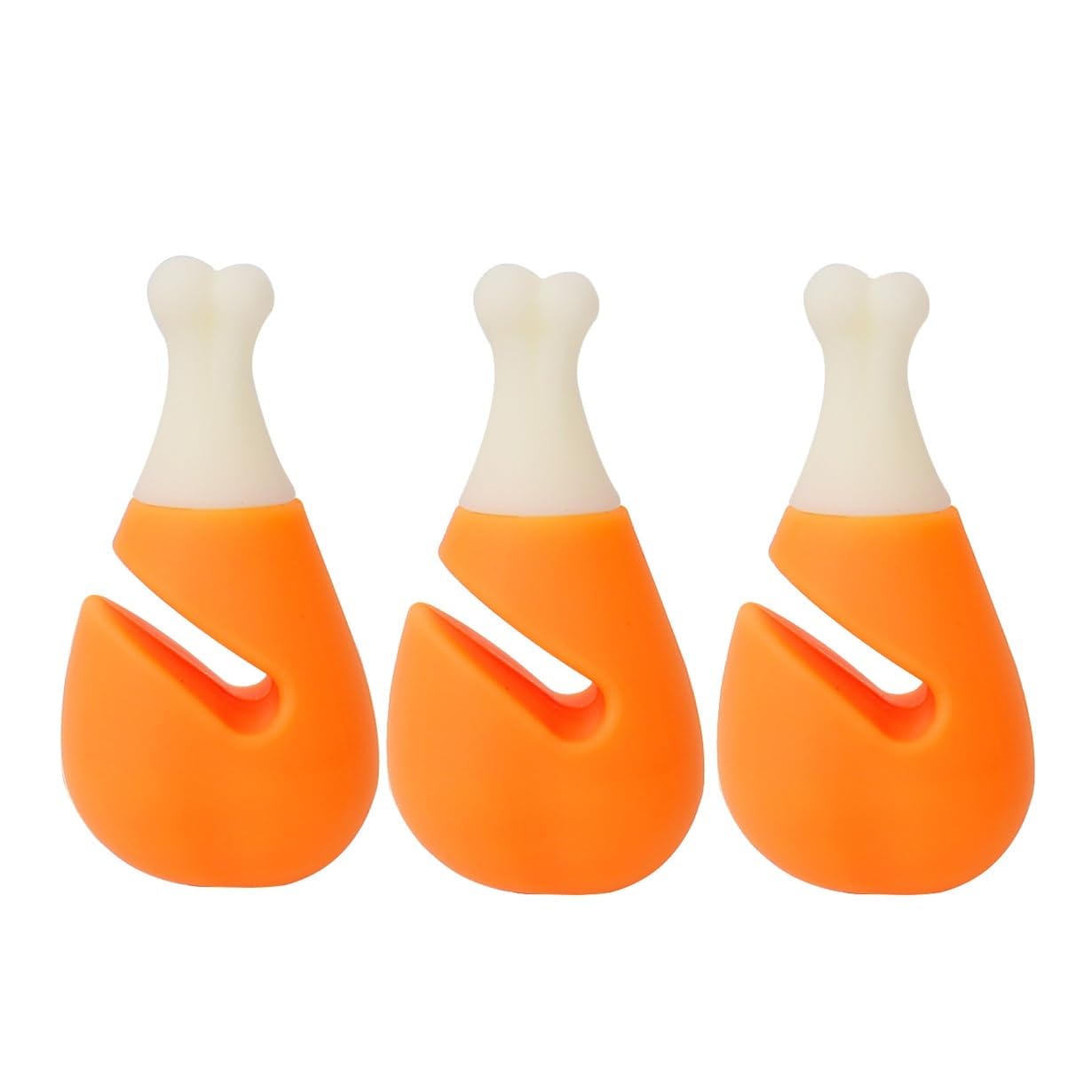 JIUJU 3pcs Silicone Fake Chili For Pot Lid Clips Anti-Overflow Stopper Kitchen(Drumstick 3pcs)