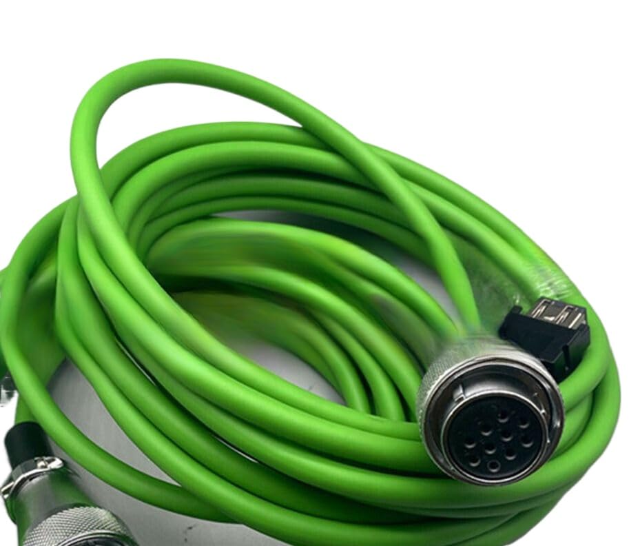 yancinne 1pcs Spindle Encoder S08-SPD-32 Cable SVM-90M-30 Motor Coding Cable 3/5/8m (3M)