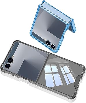 Galaxy Z Flip 7 ile Uyumlu Kılıf Zore Full Camlı Kıpta Kapak - Şeffaf