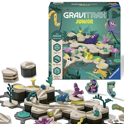 Circuit de billes Ravensburger GraviTrax Junior Jungle 100 pièces pour enfant dès 3 ans