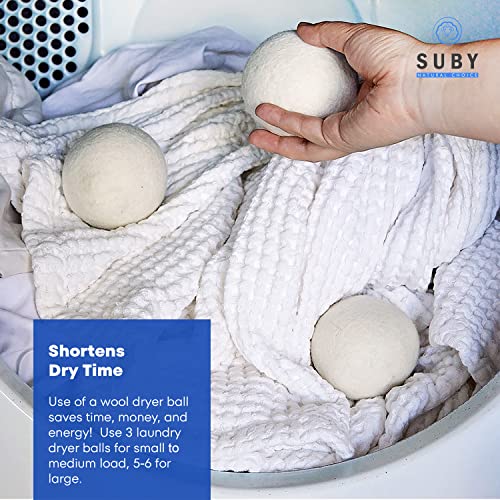 Suby Wool Dryer Balls – Natural Fabric Softener thumb #2