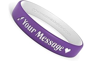 Wristband for Men: Reminderband Custom Luxe Silicone