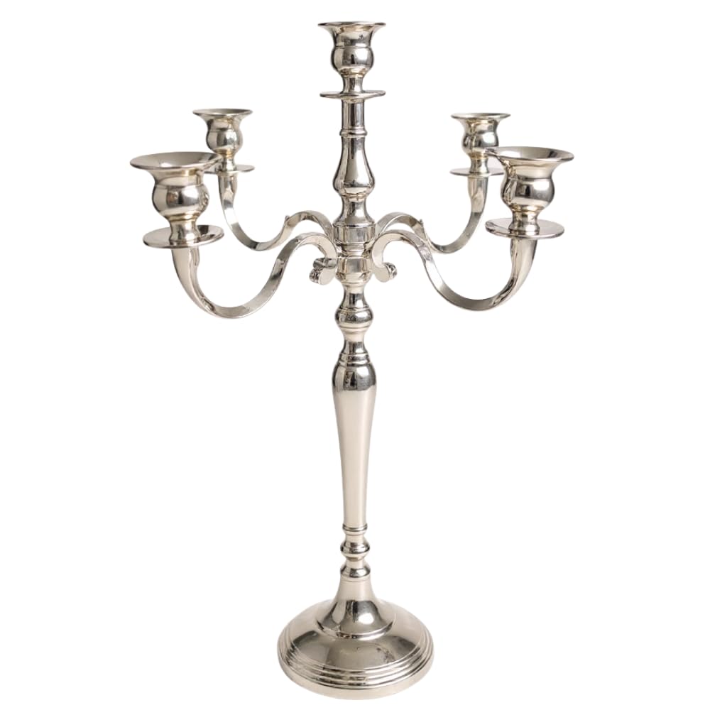 Vintage Gold Candelabra - Elegant Table Centerpiece -8 Vintage Gold Candelabra - Elegant Table Centerpiece -8