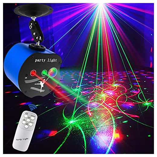 Disco Lights,3 Lens Party Laser Lights Dj Stage Strobe Lights Projector Effect Sound Activated with Remote Control for Xmas Bar Parties Karaoke KTV Christmas Halloween