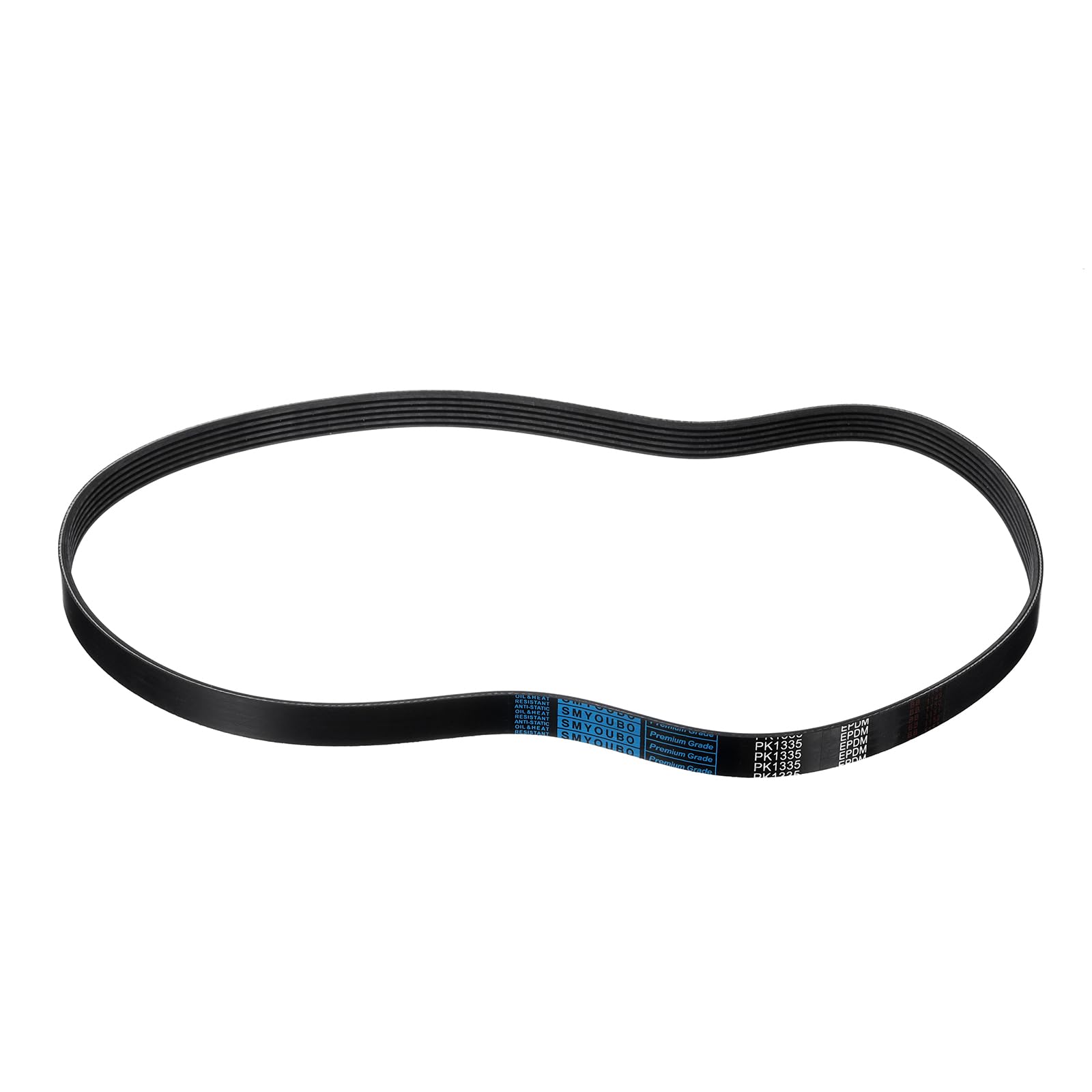 QUARKZMAN Courroie Striée 6Pk1335 à 6 Nervures, Longueur de 1335 mm, Largeur de 21 mm Et Hauteur de 5 mm, en Epdm, Courroie Poly V, Courroie Micro V Multi-Gorges