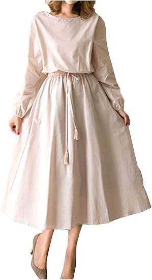 Amazon Co Jp ライオンガーデン ワンピース 長袖 シンプル 無地 ロング ナチュラル レディース M 2xl 服 ファッション小物 Amazon Co Jp ライオンガーデン ワンピース 長袖 シンプル 無地 ロング ナチュラル レディース M 2xl 服 ファッション小物