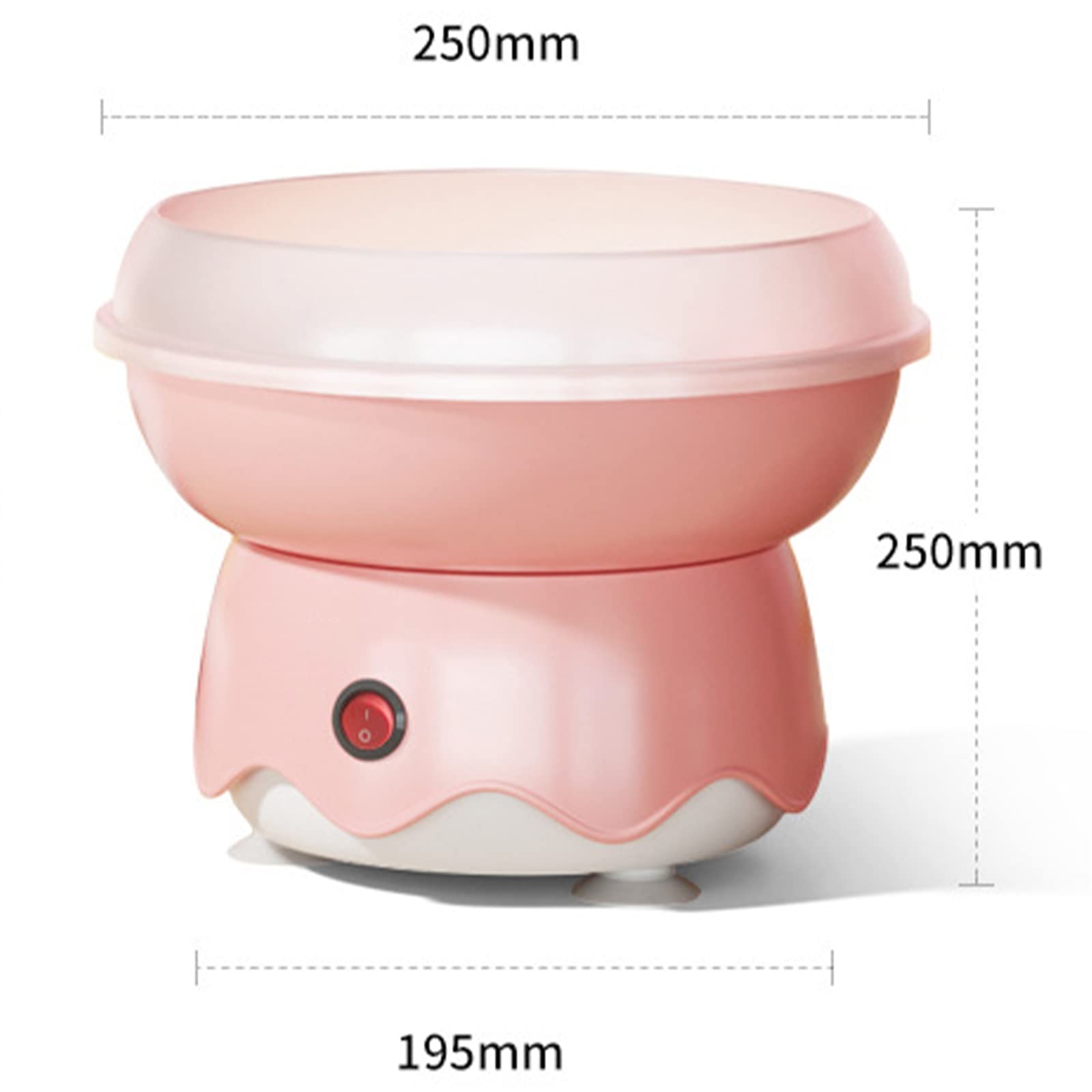 Máquina de algodón de azúcar, Interruptor de un botón, minimáquina eléctrica de algodón de azúcar Completamente automática para Regalo de niños, Fiesta Familiar de cumpleaños, Acci