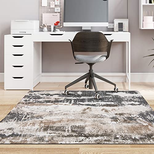 Bsmathom Office Chair Mat For Hardwood And Tile Floor, Computer Gaming Chair Mat For Rolling Chairs, Multi-Purpose Desk Chair Mat, Large Anti-Slip Floor Protector For Home Office (Grey,48"X36") #TOP15