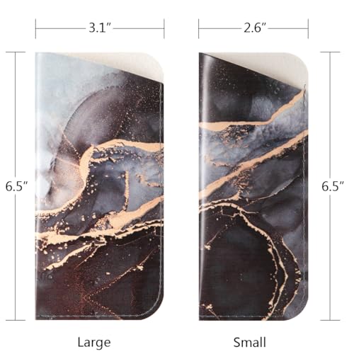 Image of TRIUMPH VISION Reading Glasses Pouch Eyeglass Sleeve Soft Case Slim 3 Pack | Alternative to Bulky Case Lightweight,Neoprene Lined Padded Protect Optical lens Slip in, Cute Pattern Portable for Daily Use