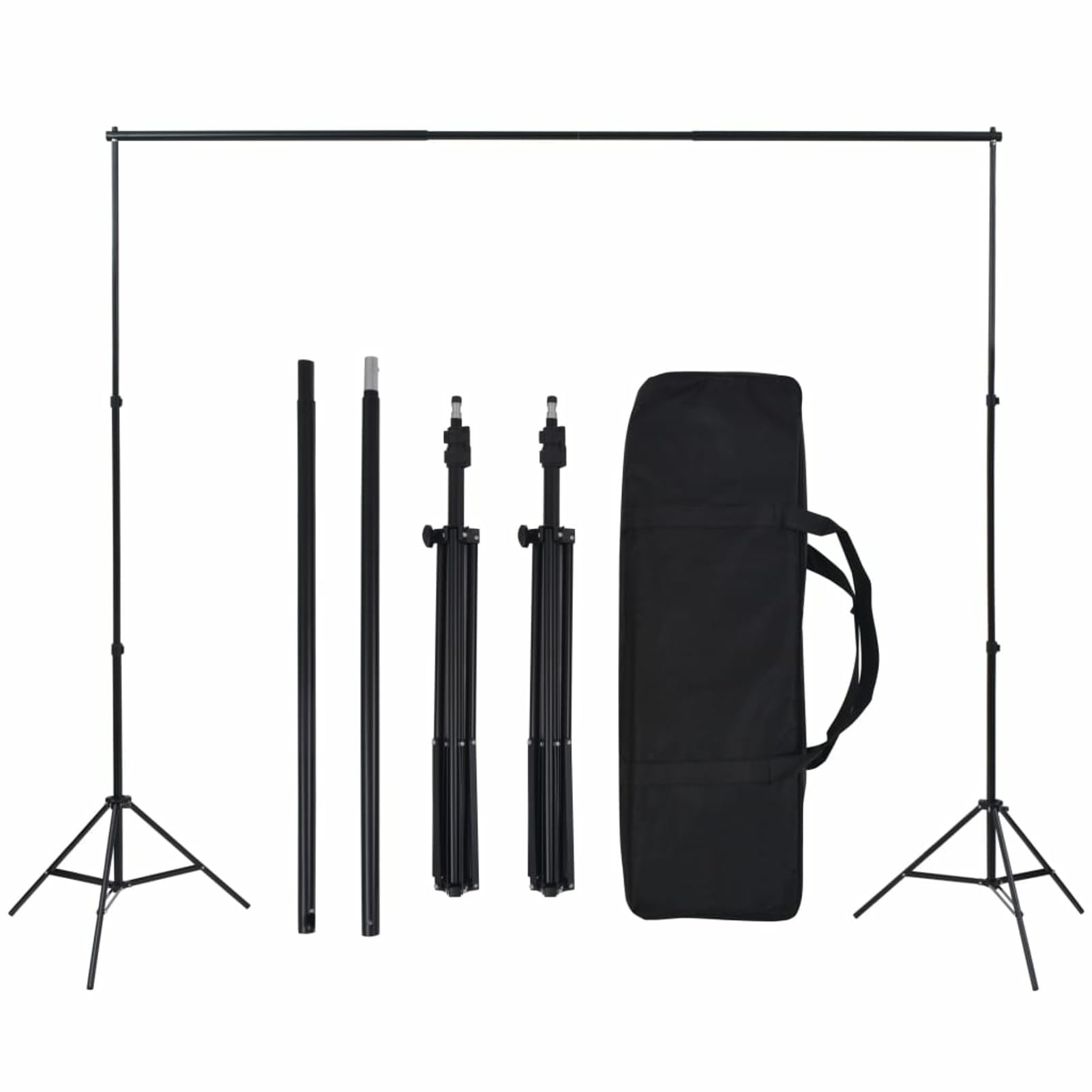 ShGaxin Zestaw do studia fotograficznego z tłem i zestawem oświetleniowym, akcesoria fotograficzne, akcesoria do aparatu, system tła, fotografia, sprzęt YouTube,