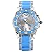 Produktbild Lancardo Herren Damen Armbanduhr, modische Casual Analog Quarz mit 7 Farben Leuchten LED Leder Armband Uhr, transparent blau
