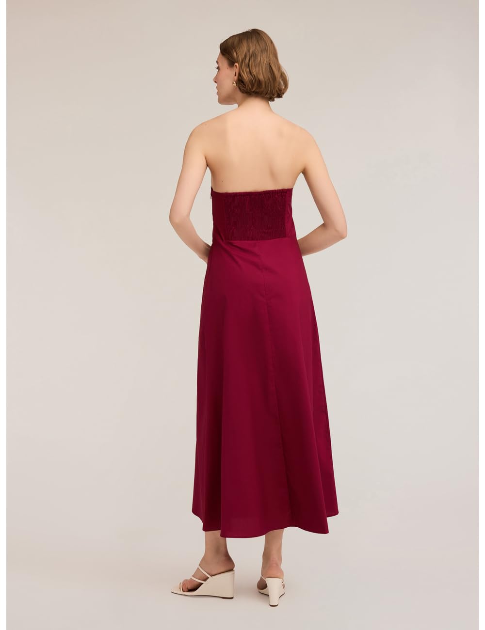 Motivi: Vestito Bustier in Popeline Stagione Primavera Estate 2025.